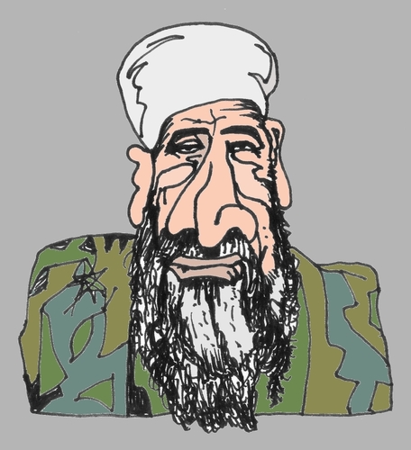 Cartoon: Bin Laden (medium) by Fusca tagged osama,battisti,asylum,government,pt,brazilian,laden,bin,world,third,terrorism