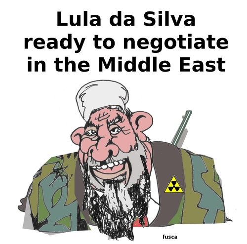 Cartoon: Lula appointed to negotiate (medium) by Fusca tagged terror,help,tyrants,solidarity,dictators