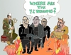 Cartoon: Great lie of islamic extremists (small) by Fusca tagged terrorists,alqaeda,assassins,bin,laden,isis,terror,lie,islam