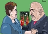 Cartoon: Lula and Dilma- Chavez servants (small) by Fusca tagged corruption,lula,dilma,dictators,populist,tyrants