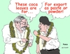 Cartoon: Lula da Silva and Evo Morales (small) by Fusca tagged latin,america,drug,corruption,traffic,political,empire,exploration,bolivarian,socialism