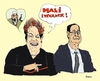 Cartoon: Rousseff chooses terrorism (small) by Fusca tagged luladasilva,corruption,brazil,latrocracy,dictatorship