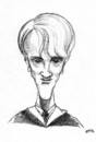 Cartoon: Draco Malfoy (small) by lufreesz tagged draco,malfoy,harry,potter,tom,felton,caricature,caricatura