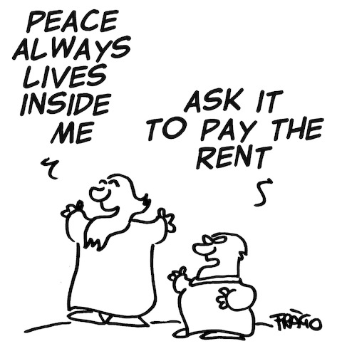 Cartoon: Peace and Love (medium) by fragocomics tagged peace,love,peace,love