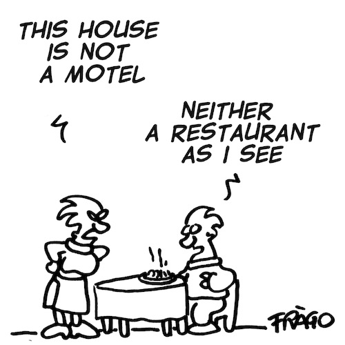 Cartoon: This house is not a motel (medium) by fragocomics tagged family,life,family,life