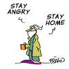 Cartoon: stay angry stay home (small) by fragocomics tagged lockdown,coronavirus