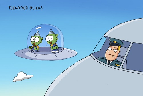 Cartoon: alien moonshining (medium) by ChristianP tagged alien,moonshining