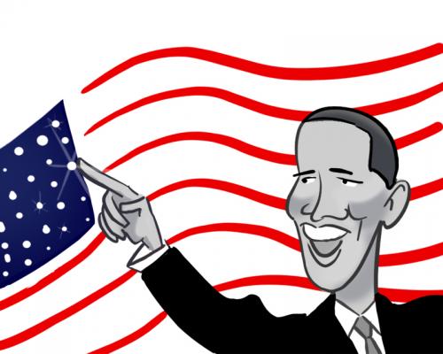 Cartoon: Obama (medium) by ChristianP tagged barrack,obama,usa