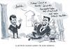 Cartoon: Schroeder Ahmadinedschad (small) by ChristianP tagged schroeder,ahmadinedschad,politik,iran
