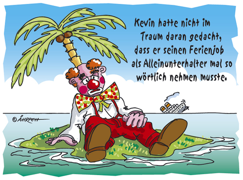 Cartoon: Alleinunterhalter (medium) by rpeter tagged insel,inselwitz,meer
