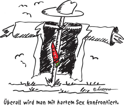 Cartoon: Sex (medium) by rpeter tagged vogelscheuche