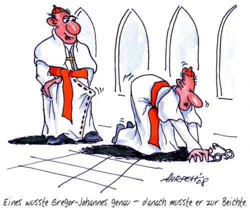Cartoon: Versuchung (medium) by rpeter tagged kirche,versuchung,katholisch