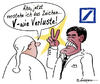 Cartoon: Aha!! (small) by rpeter tagged verluste,bank,deutsche,ackermann,victory