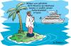 Cartoon: Aufmerksamkeit (small) by rpeter tagged insel
