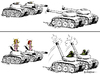 Cartoon: Deeskalation (small) by rpeter tagged panzer mann frau soldat sex liebe bedrohung