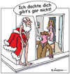Cartoon: Es gibt ihn doch! (small) by rpeter tagged weihnachten sex weihnachtsmann mann frau bett