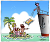 Cartoon: Soforthilfe (small) by rpeter tagged nackt,kinder,mann,frau,sex,condome,insel,liebe,schiffbruch