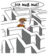 Cartoon: Vaterfreuden (small) by rpeter tagged labyrinth kind kinder vater