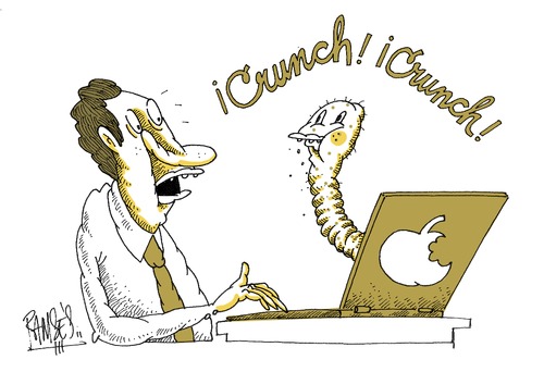 Cartoon: Breakfast (medium) by Ramses tagged technology