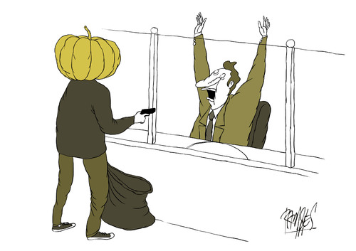 Cartoon: Trick or treat! (medium) by Ramses tagged pumkin