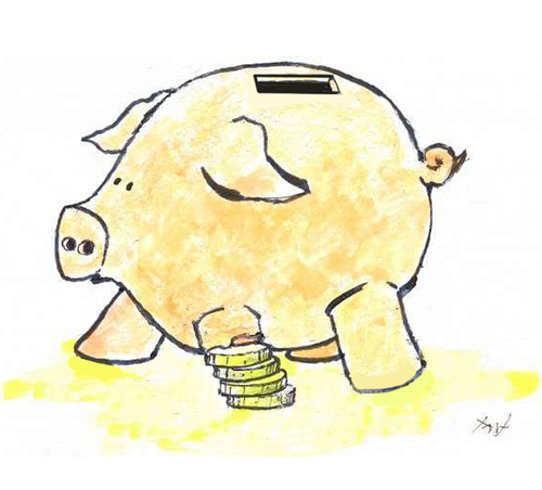 Cartoon: Financial Crisis (medium) by Monica Zanet tagged zanet,free,financial,crisis