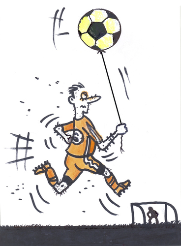 Cartoon: Football (medium) by Monica Zanet tagged sport,football,ball,free,zanet