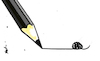 Cartoon: Draw (small) by Monica Zanet tagged draw,drawing,clew,tangled