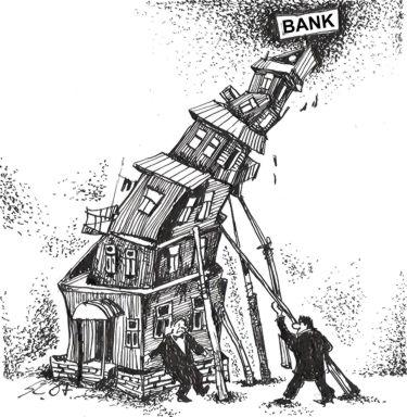Cartoon: Bank (medium) by medwed1 tagged schljachow,cartoon