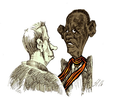 Cartoon: Keine (medium) by medwed1 tagged obama,putin,mai,sieg
