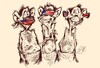 Cartoon: Ohne (small) by medwed1 tagged politik,usa,affen,zensur