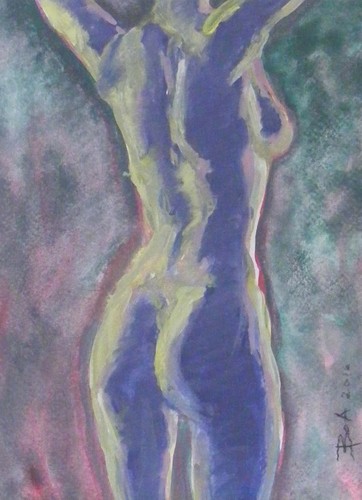 Cartoon: Nude 8 (medium) by boa tagged painting,color,oil,boa,romania,painter,landscape