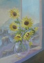 Cartoon: Sun flowers (small) by boa tagged painting,color,oil,boa,romania,painter,landscape