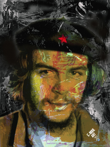 Cartoon: Ernesto Che Guevara (medium) by Zoran Spasojevic tagged serbia,kragujevac,zoran,spasojevic,emailart,paske,graphics,digital,portrait,revolutionary,guevara,che,ernesto