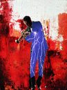 Cartoon: Fierce trumpeter (small) by Zoran Spasojevic tagged emailart digital collage graphics fierce trumpeter spasojevic zoran paske kragujevac serbia