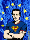 Cartoon: Gavrilo Princip (small) by Zoran Spasojevic tagged zoran,hero,emailart,europe,eu,spasojevic,paske,kragujevac,serbia,portrait,collage,digital,superman,gavrilo,princip
