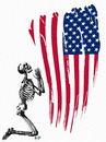 Cartoon: Prayer (small) by Zoran Spasojevic tagged digital graphics collage usa emailart america flag prayer zoran spasojevic urbanart streetart paske kragujevac serbia