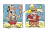 Cartoon: Brits on holiday (small) by fieldtoonz tagged brits hot holiday seaside beach