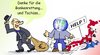 Cartoon: Kein Geld mehr da (small) by TomSe tagged bankenkrise japan zunami hilfe bonus
