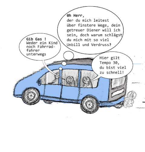 Cartoon: ganz normaler Nachmittag (medium) by Leviathan64 tagged auto,kinder,spass