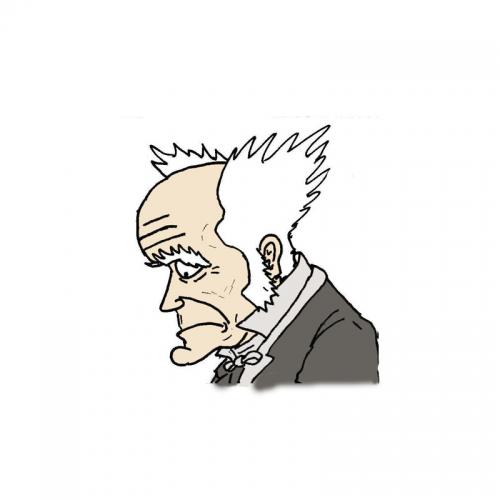 Cartoon: Arthur Schopenhauer (medium) by Weltasche tagged philosophie,hegel,dialektik