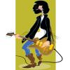 Cartoon: Ramone (small) by drawgood tagged guitar music rock portrait cartoon