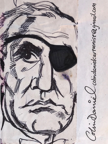Cartoon: Adolfo Celi caricature (medium) by Colin A Daniel tagged adolfo,celi,caricature