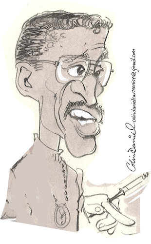 Cartoon: Sammy Davis Jr caricature (medium) by Colin A Daniel tagged sammy,davis,jr,caricature