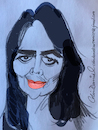 Cartoon: Julie Carmen caricature (small) by Colin A Daniel tagged julie,carmen,caricature,cartoon,drawing