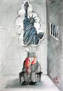 Cartoon: jail (small) by SAI tagged liberty jail