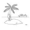 Cartoon: Nichts zu Sehen (small) by HilaryAllison tagged einsame,insel,kreuzfahrt,isolation,isolierung,cruise,ship,island,verstecken,abstand