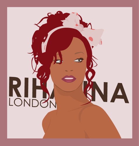 Cartoon: Rihanna (medium) by worldskit tagged hair,red,rihanna