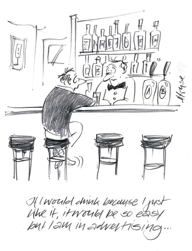 Cartoon: Ad Alc. (medium) by helmutk tagged business