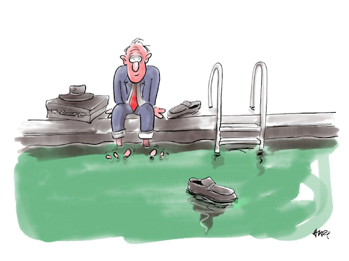Cartoon: Ferry (medium) by helmutk tagged recreation