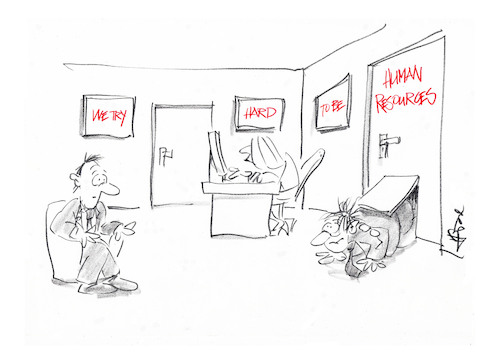 Cartoon: Human Resources (medium) by helmutk tagged business